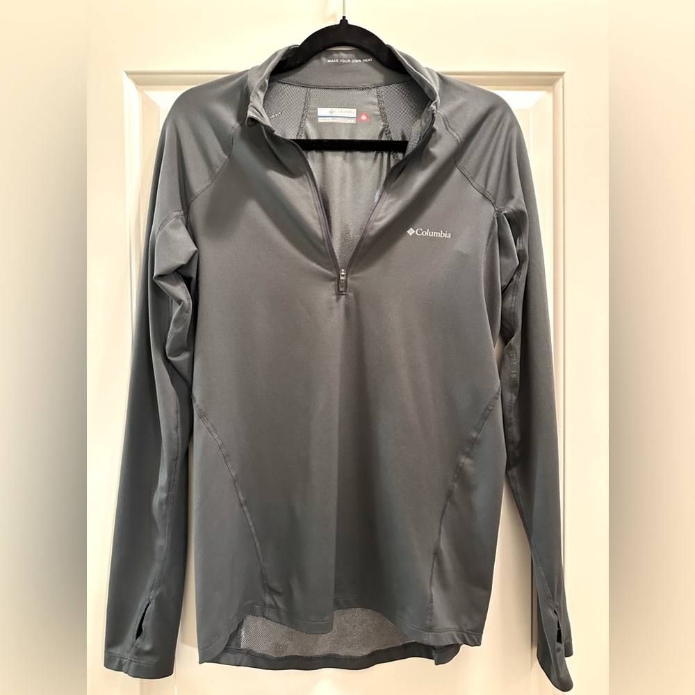 Columbia Men’s Omni-heat Gray Long-Sleeve Zip up